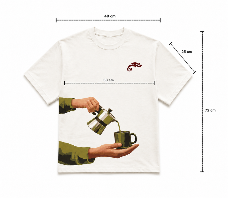 Schéma des mesures du t-shirt